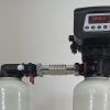 Dual purpose water softener and water conditioner with full sized carbon tank.